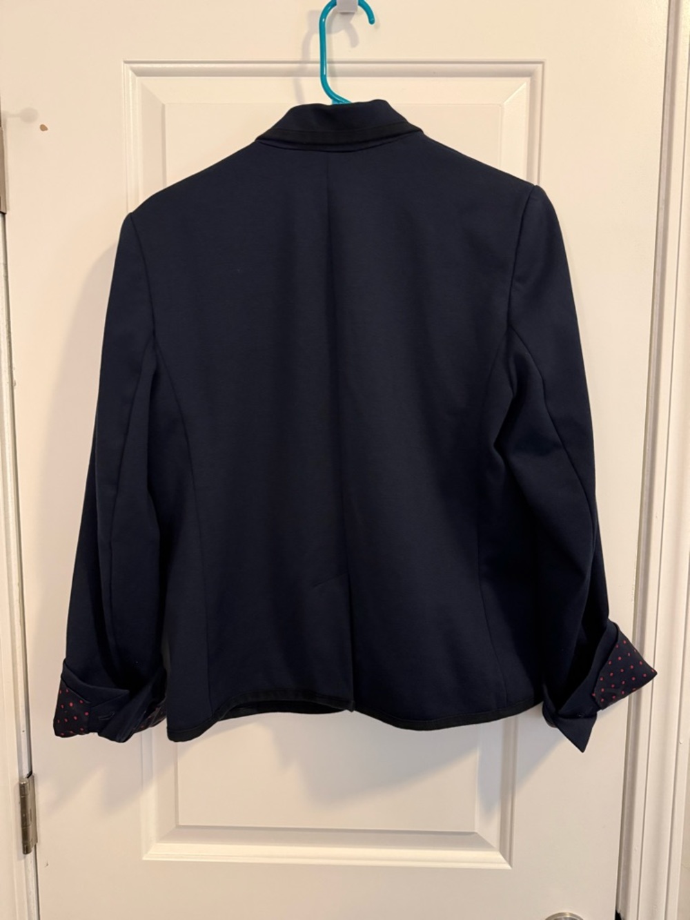GAP Navy Blue Academy Blazer with Polka Dot Cuff Detail - Picture 4 of 6